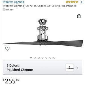 New inbox ceiling fan